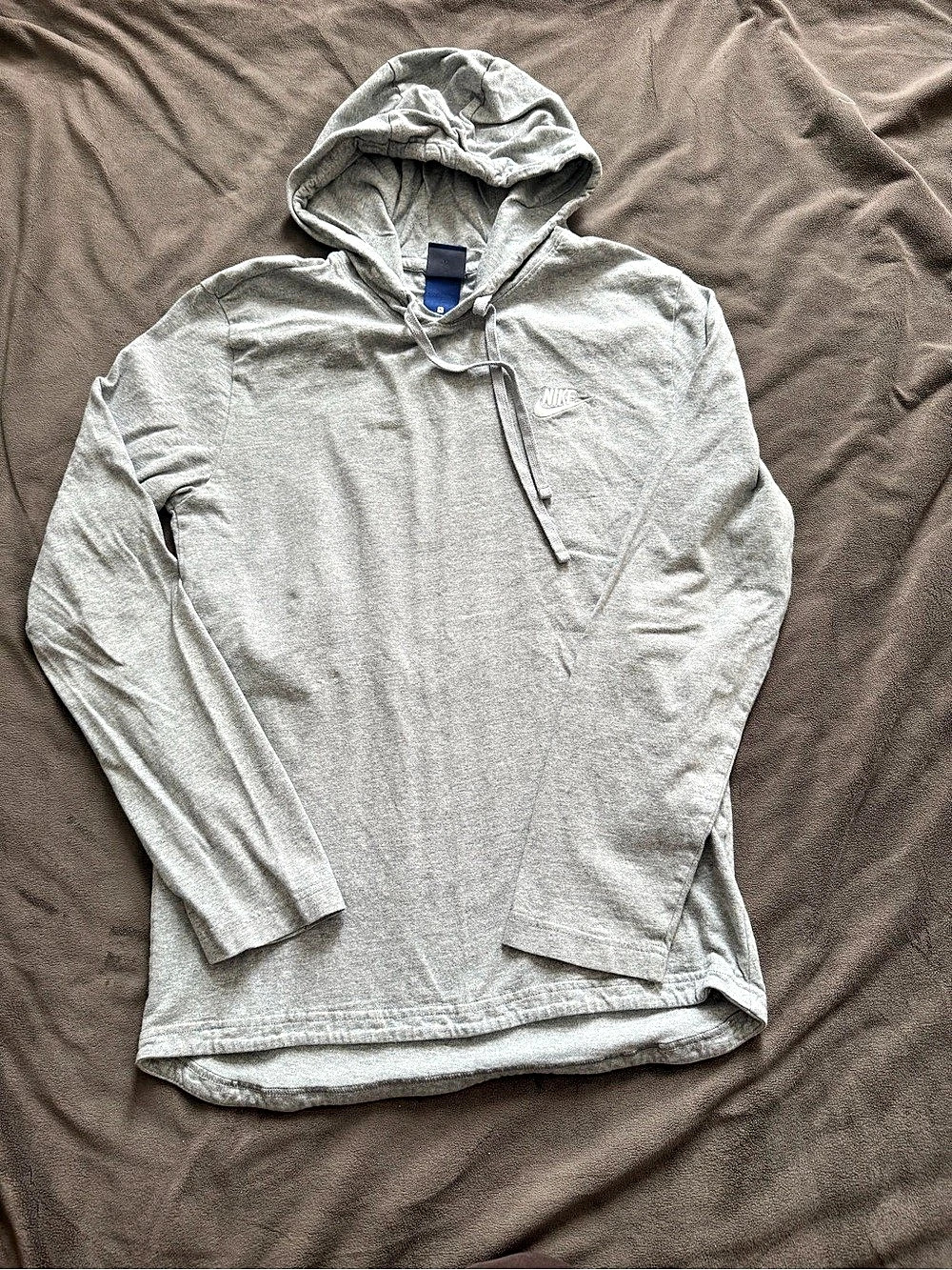 Nike Gray Pullover Hoodie Size Small Like New